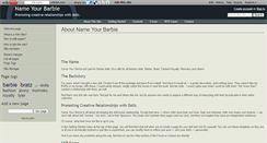 Desktop Screenshot of nameyourbarbie.wikidot.com