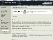 Tablet Screenshot of nameyourbarbie.wikidot.com