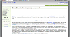 Desktop Screenshot of online-share-market.wikidot.com