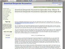 Tablet Screenshot of downloaddesperatehousewives.wikidot.com