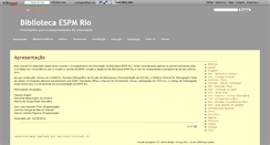 Desktop Screenshot of bibliotecaespmrio.wikidot.com