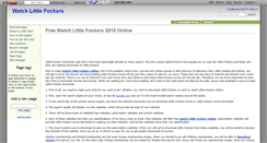 Desktop Screenshot of littlefockersonline.wikidot.com