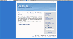 Desktop Screenshot of credenda.wikidot.com