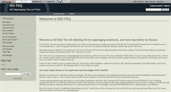 Desktop Screenshot of msi-faq.wikidot.com