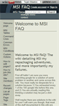 Mobile Screenshot of msi-faq.wikidot.com