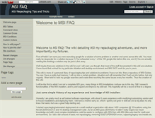 Tablet Screenshot of msi-faq.wikidot.com