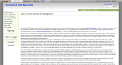 Desktop Screenshot of downloadcsiepisodes.wikidot.com