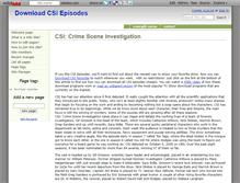 Tablet Screenshot of downloadcsiepisodes.wikidot.com