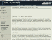 Tablet Screenshot of beadersresourceguide.wikidot.com