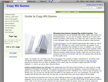Tablet Screenshot of copy-wii-games.wikidot.com