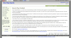 Desktop Screenshot of one-stop-sports.wikidot.com