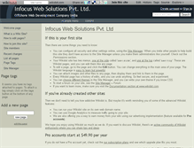 Tablet Screenshot of infocuswebsolutions.wikidot.com