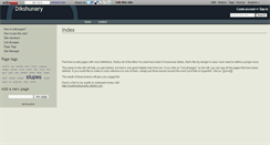 Desktop Screenshot of dikshunary.wikidot.com