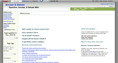 Desktop Screenshot of answeranddebate.wikidot.com