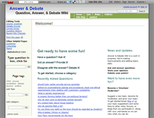 Tablet Screenshot of answeranddebate.wikidot.com