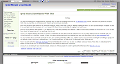 Desktop Screenshot of ipodmusicdownloads.wikidot.com
