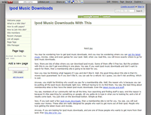 Tablet Screenshot of ipodmusicdownloads.wikidot.com