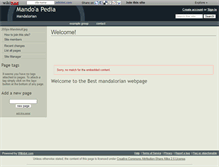 Tablet Screenshot of mandoapedia.wikidot.com