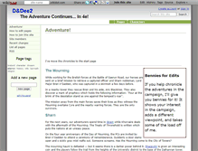 Tablet Screenshot of dndee2.wikidot.com