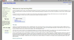 Desktop Screenshot of lisp.wikidot.com