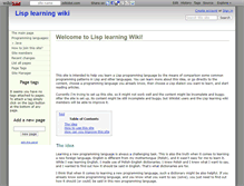 Tablet Screenshot of lisp.wikidot.com