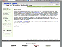 Tablet Screenshot of mccormick-code.wikidot.com