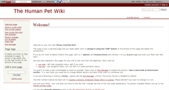 Desktop Screenshot of humanpet.wikidot.com