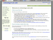 Tablet Screenshot of nintendogspluscats.wikidot.com