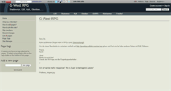 Desktop Screenshot of gwestrpg.wikidot.com