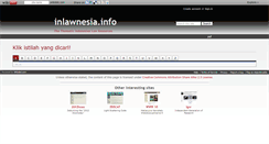 Desktop Screenshot of inlawnesiainfo.wikidot.com