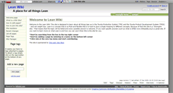 Desktop Screenshot of leanway.wikidot.com