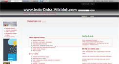 Desktop Screenshot of indo-doha.wikidot.com