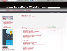 Tablet Screenshot of indo-doha.wikidot.com