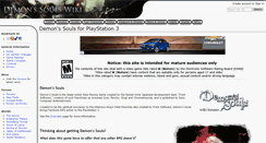 Desktop Screenshot of demonssouls.wikidot.com