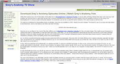 Desktop Screenshot of greysanatomy.wikidot.com