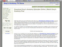 Tablet Screenshot of greysanatomy.wikidot.com