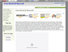 Tablet Screenshot of freeworldofwarcraft.wikidot.com