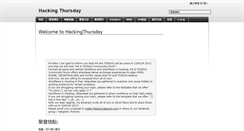 Desktop Screenshot of hackingthursday.wikidot.com