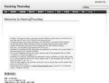 Tablet Screenshot of hackingthursday.wikidot.com