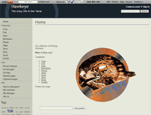 Tablet Screenshot of hawkeye.wikidot.com