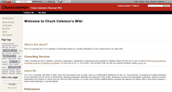 Desktop Screenshot of chuckcoleman.wikidot.com