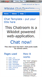 Mobile Screenshot of chat-template.wikidot.com