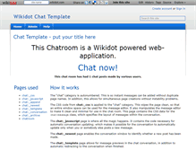 Tablet Screenshot of chat-template.wikidot.com