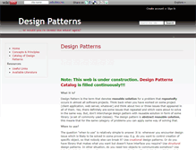 Tablet Screenshot of designpatterns.wikidot.com