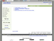Tablet Screenshot of javadocs.wikidot.com