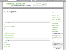 Tablet Screenshot of greendayencyclopedia.wikidot.com