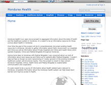 Tablet Screenshot of hondurashealth.wikidot.com