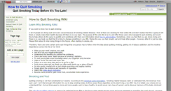 Desktop Screenshot of howtoquitsmoking.wikidot.com