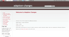 Desktop Screenshot of adaption-changes.wikidot.com