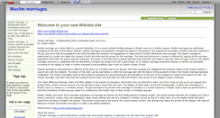 Desktop Screenshot of muslimmarriages.wikidot.com